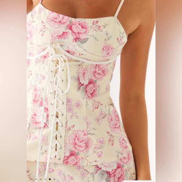 Peppermayo Exclusive - Artemis Corset Mini Dress -Vintage Pink Floral | Size: 0 - Picture 3 of 10